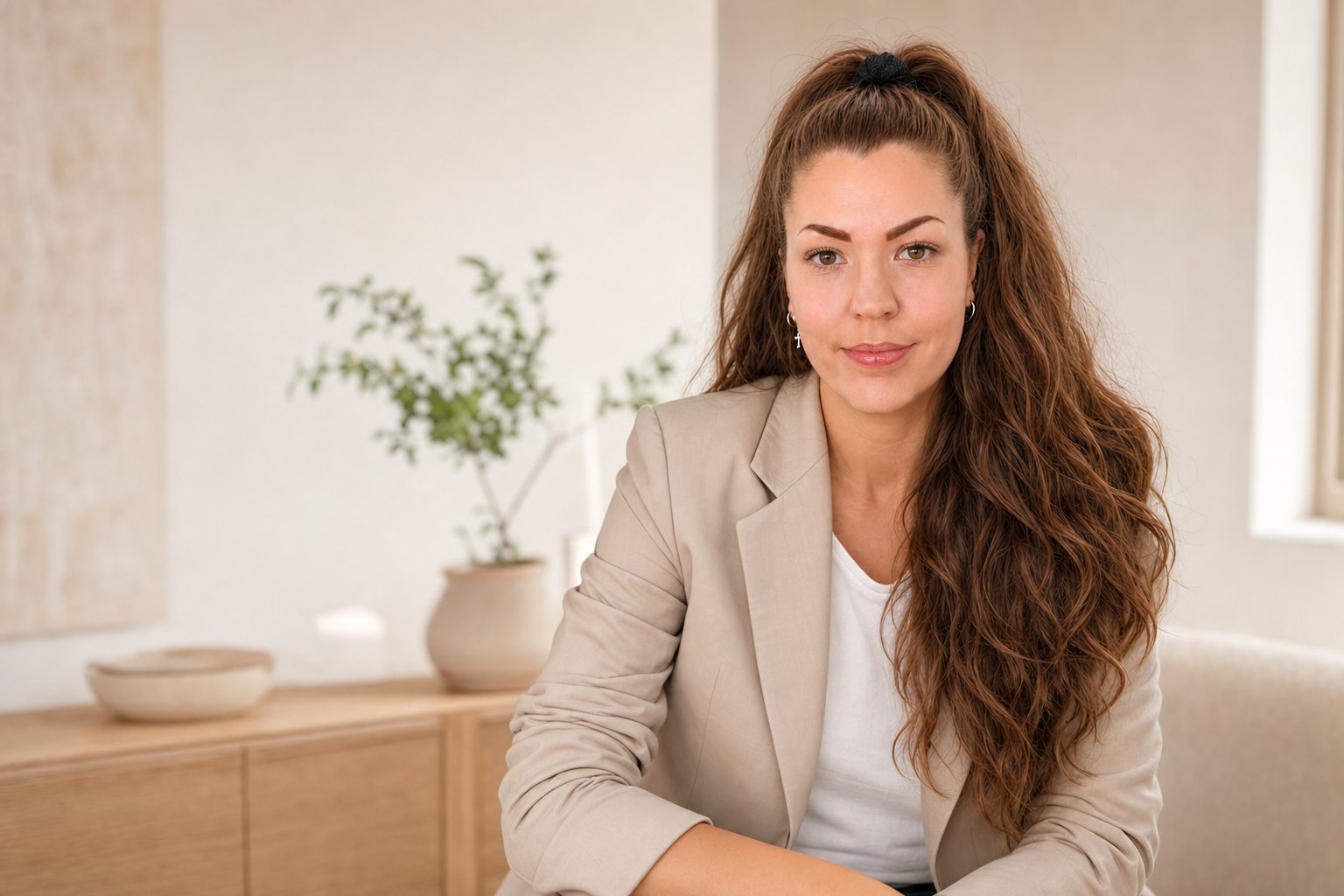 Jacqueline Girardi in ihrem Arbeitsumfeld